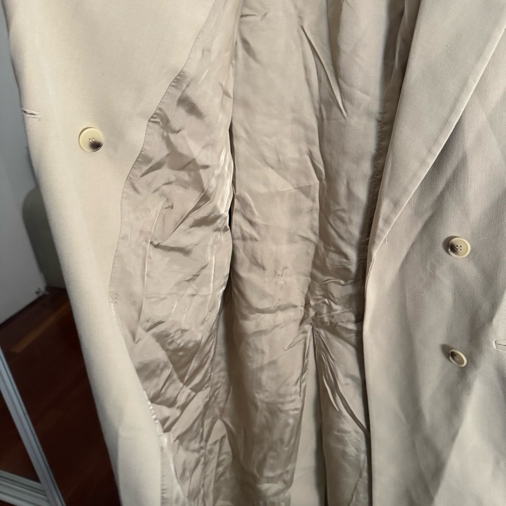 ZARA Light Tan Double Breasted Coat - Picture 7 of 7